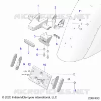 KENNZEICHENHALTER/REAR LIGHT HOUSING