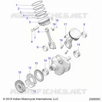 ENGINE, PISTON AND KURBELWELLE ASM.