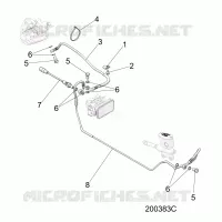 BREMSES, BREMSE LINE, REAR, ABS
