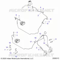 BREMSES, BREMSE LINE, FRONT, ABS