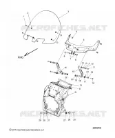 FAIRING ASM, WINDSHIELD MOUNT