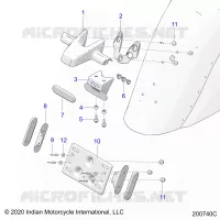 BODY, TAILLIGHT, LICENSE PLATE BRACKET