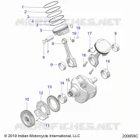 ENGINE, PISTON AND KURBELWELLE ASM.