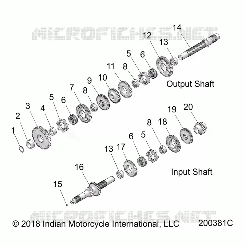 ANTRIEB, INPUT/OUTPUT SHAFT ASM.