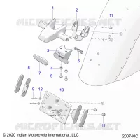 KENNZEICHENHALTER/REAR LIGHT HOUSING