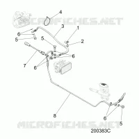 BREMSES, BREMSE LINE, REAR, ABS