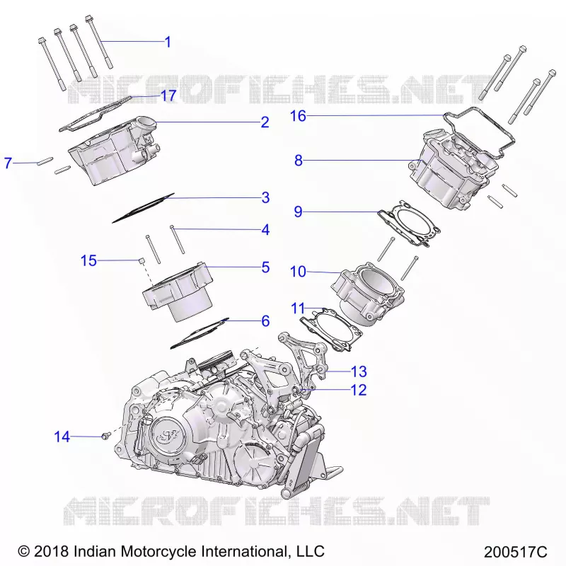ENGINE, CYLINDER AND ZYLINDERKOPF MNTG.