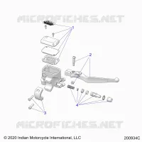VORDERBREMSE, LEVER AND MASTER CYLINDER