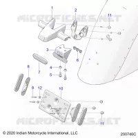 KENNZEICHENHALTER/REAR LIGHT HOUSING