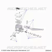 VORDERBREMSE, LEVER AND MASTER CYLINDER