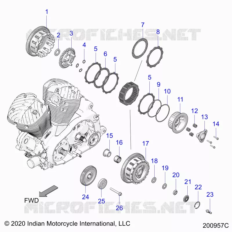 ANTRIEB, CLUTCH AND PRIMARY DRIVE
