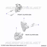 BRAKES, BREMSZANGE VORNE AND REAR