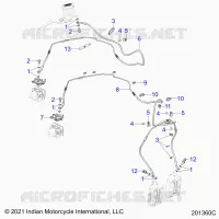 BREMSES, BREMSE LINE, FRONT, ABS