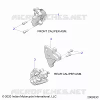 BRAKES, BREMSZANGE VORNE AND REAR