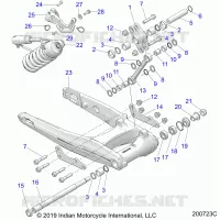 HINTERRADAUFHÃ„NGUNG ASM., SWING ARM AND SHOCK