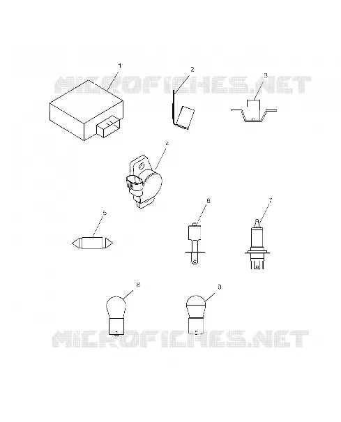 ELECTRICAL COMPONENTS - N121C/V/D ALL OPTIONS (INDIANHARNESS12CC)