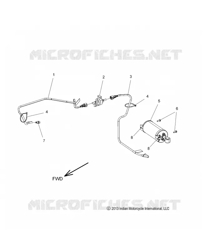 FUEL SYSTEM, EVAP SYSTEM - N17CCDAA CAL. ONLY (49INDIANEVAP14)