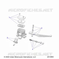 VORDERBREMSE, LEVER AND MASTER CYLINDER