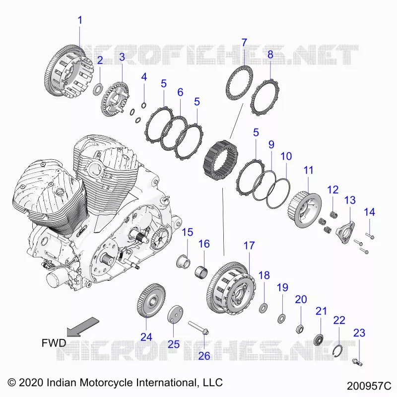 ANTRIEB, CLUTCH AND PRIMARY DRIVE