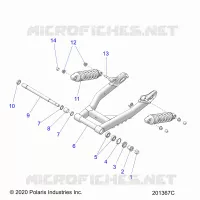 HINTERRADAUFHÃ„NGUNG ASM., SWING ARM AND SHOCKS