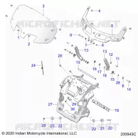 FAIRING ASM, WINDSHIELD MOUNT