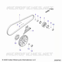 ANTRIEB, DRIVE SPROCKET, BELT AND GUARD