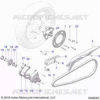 ANTRIEB, SPROCKETS, GUARDS AND CHAIN