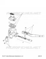 VORDERBREMSE, LEVER AND MASTER CYLINDER