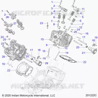 ENGINE, ZYLINDERKOPF, CAMSHAFT AND VALVE ASM.