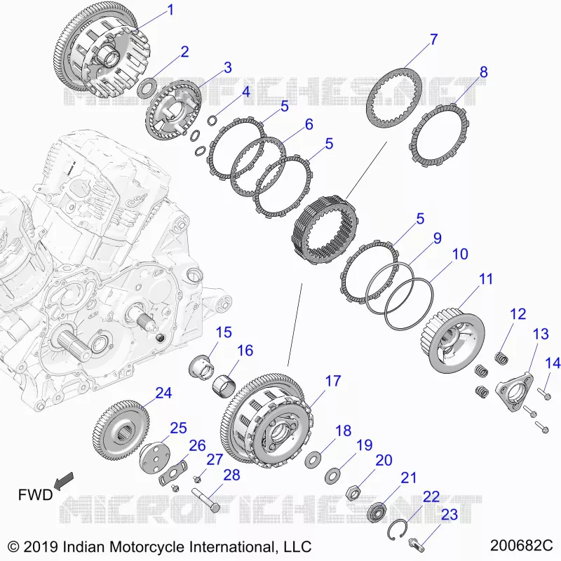 ANTRIEB, CLUTCH AND PRIMARY DRIVE