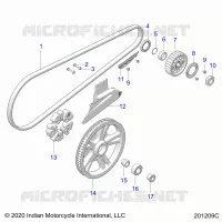 ANTRIEB, DRIVE SPROCKET, BELT AND GUARD