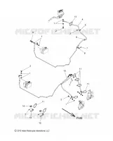 BREMSES, BREMSE LINE, FRONT, ABS