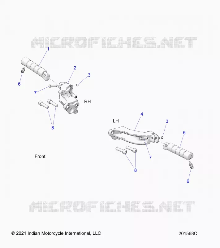 CHASSIS, FOOTPEGS