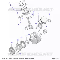 ENGINE, PISTON AND KURBELWELLE ASM.