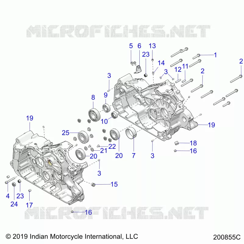 MOTOR, CASE ASM.