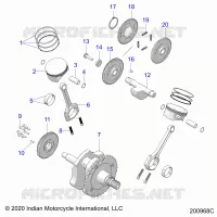 ENGINE, PISTON AND KURBELWELLE
