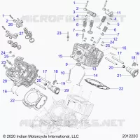 ENGINE, ZYLINDERKOPF, CAMSHAFT AND VALVE ASM.