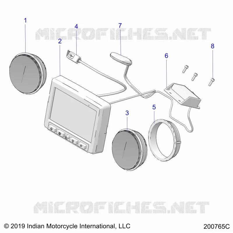 ELEKTRIC, INSTRUMENT CLUSTER