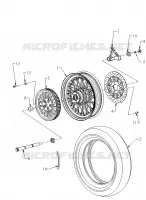 REAR WHEEL ASSEMBLY - N131C/D/V ALL OPTIONS (INDIANWHEELRR12CC)