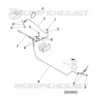 BREMSES, BREMSE LINE, REAR, ABS