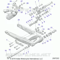 HINTERRADAUFHÃ„NGUNG ASM.,  SWING ARM AND SHOCK