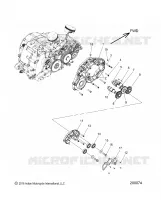 MOTOR, CAM SHAFTS AND GEARS