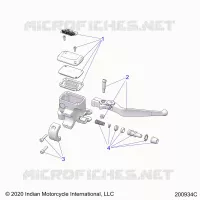 VORDERBREMSE, LEVER AND MASTER CYLINDER
