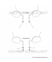 MIRRORS - N15TCAAA/TRAAA ALL OPTIONS (49INDIANMIRROR14)