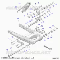 HINTERRADAUFHÃ„NGUNG ASM., SWING ARM AND SHOCK
