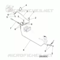 BREMSES, BREMSE LINE, REAR, ABS