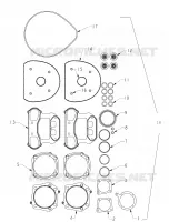 TOP ENGINE GASKET KIT - N121C/V/D ALL OPTIONS (INDIANGASTETKITENGTOP12CC)