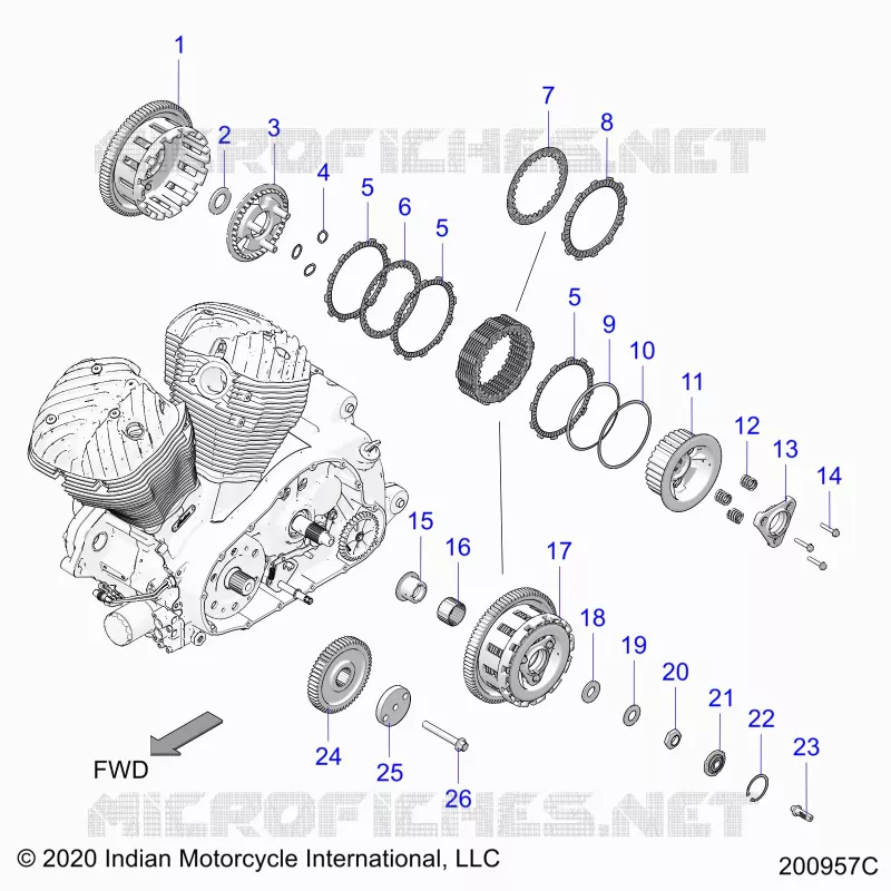 ANTRIEB, CLUTCH AND PRIMARY DRIVE