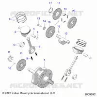 ENGINE, PISTON AND KURBELWELLE