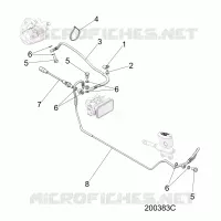 BREMSES, BREMSE LINE, REAR, ABS